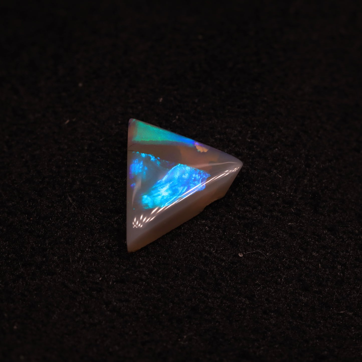 Dark Crystal Opal From Lightning Ridge, Australia