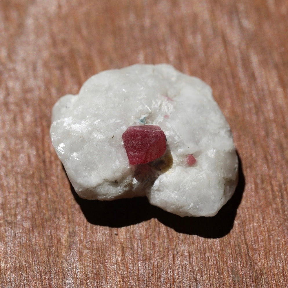 Ruby Crystals On Matrix From Myanmar