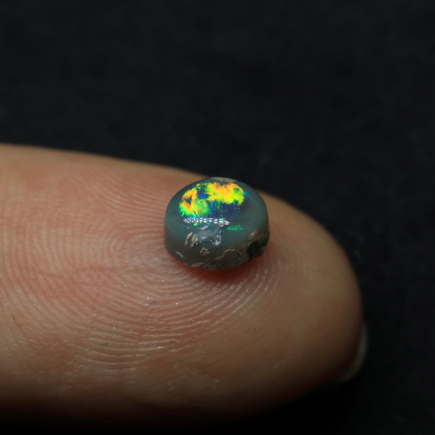 Dark Opal From Lightning Ridge, Australia