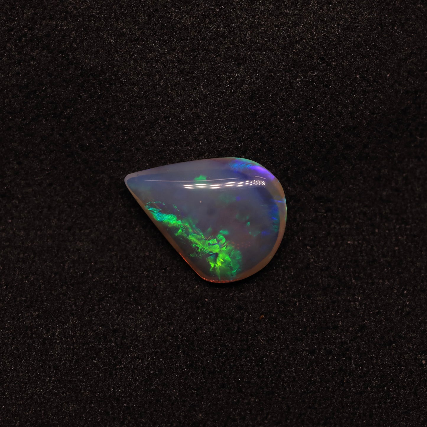 Dark Crystal Opal From Lightning Ridge, Australia