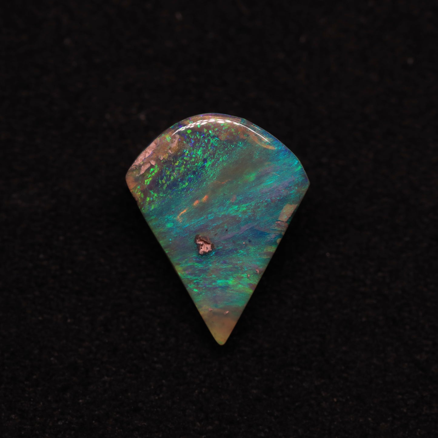 Dark Crystal Opal From Lightning Ridge, Australia