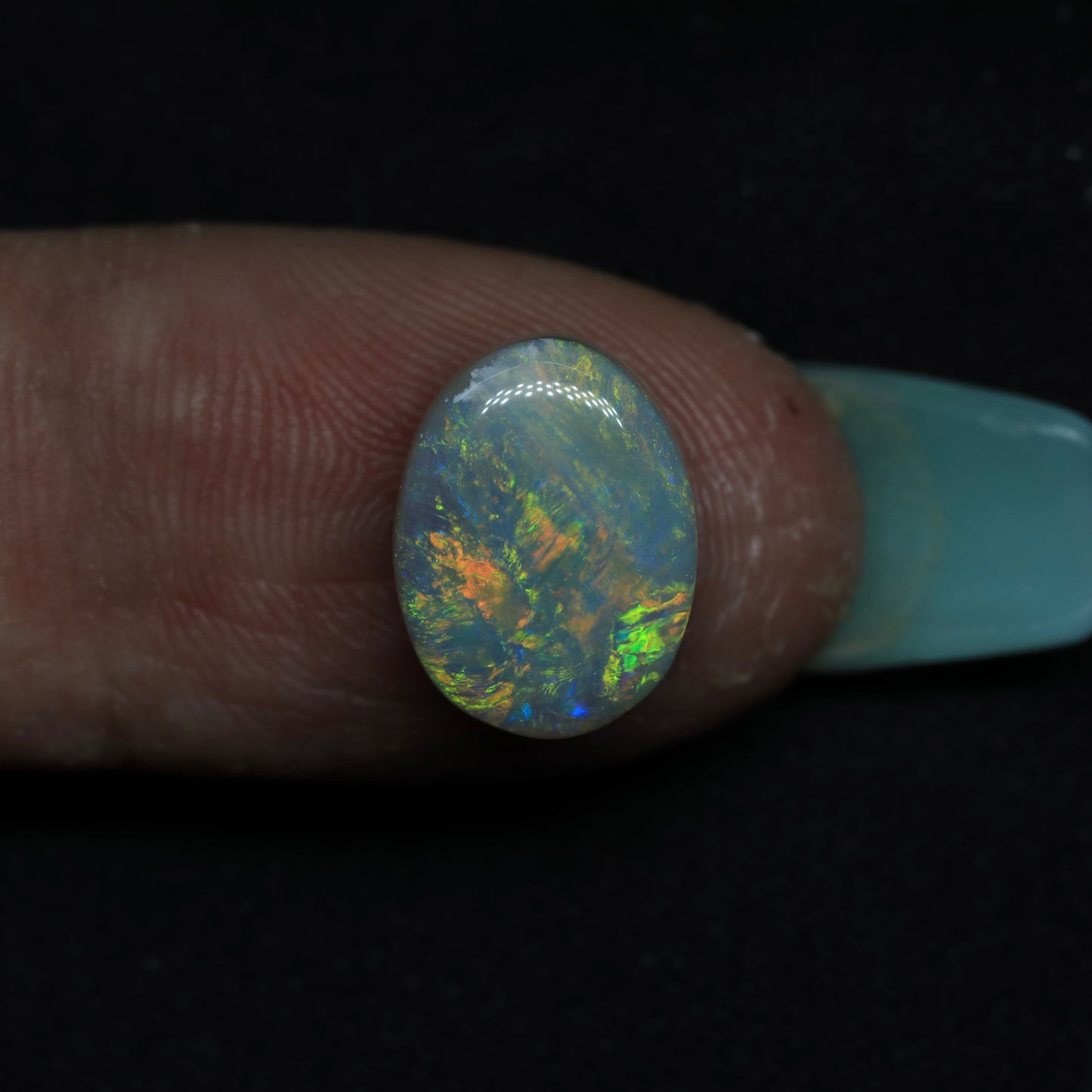 Dark Opal From Lightning Ridge, Australia