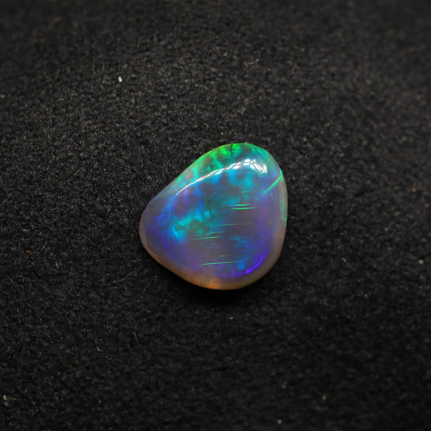 Black Crystal Opal From Lightning Ridge, Australia