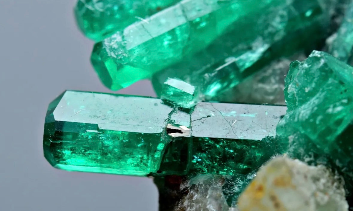 Rare Emerald Crystals Specimen On Matrix From Panjshir, Afghanistan