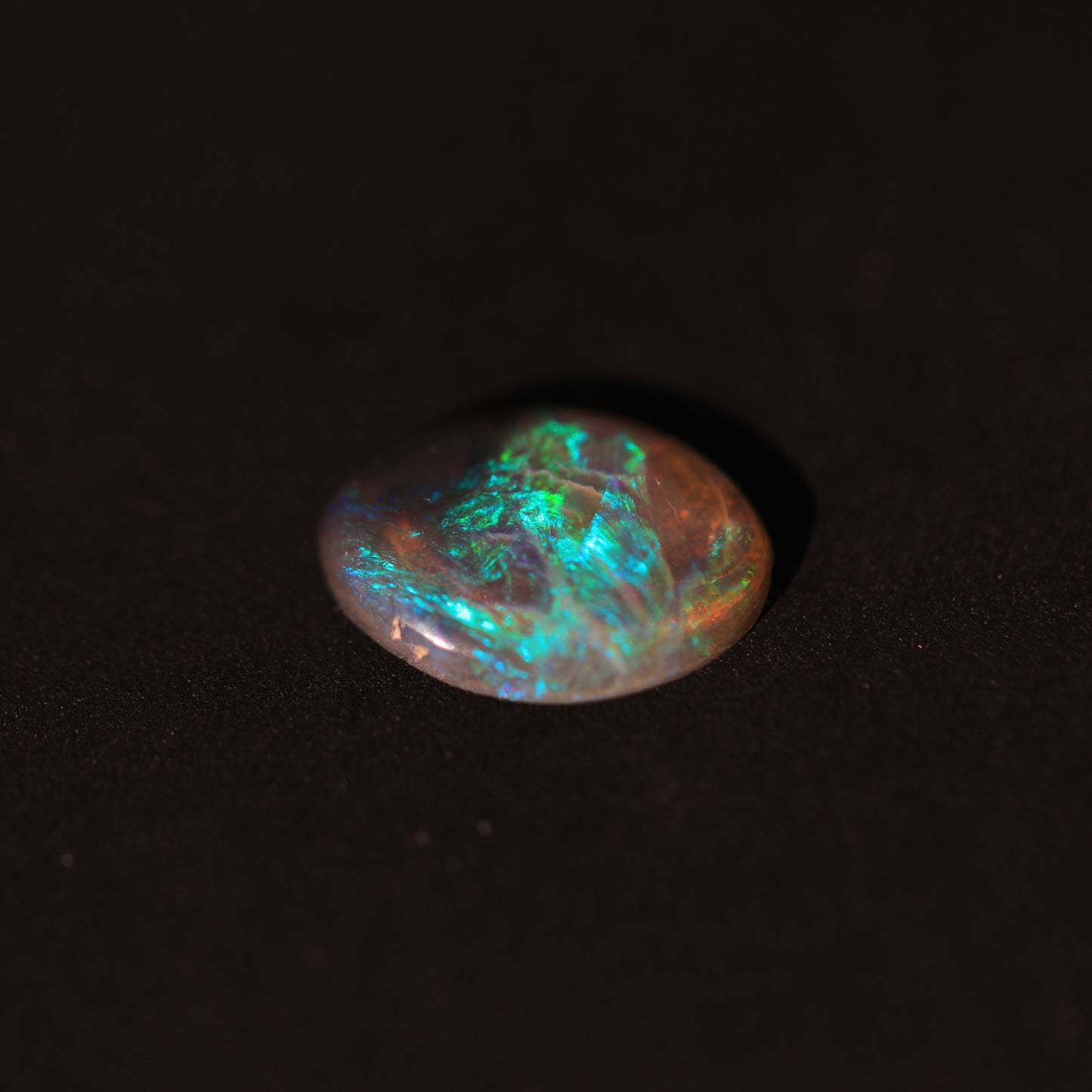 Black Crystal Opal From Lightning Ridge, Australia