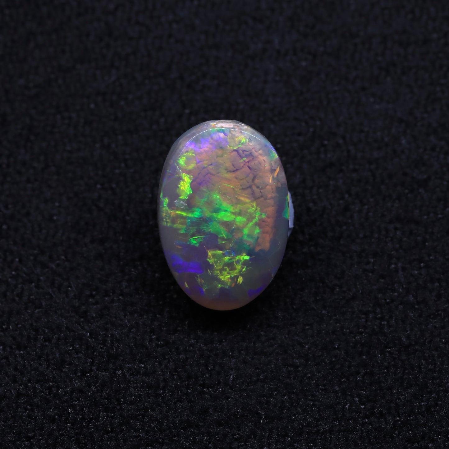 Dark Crystal Opal From Lightning Ridge, Australia