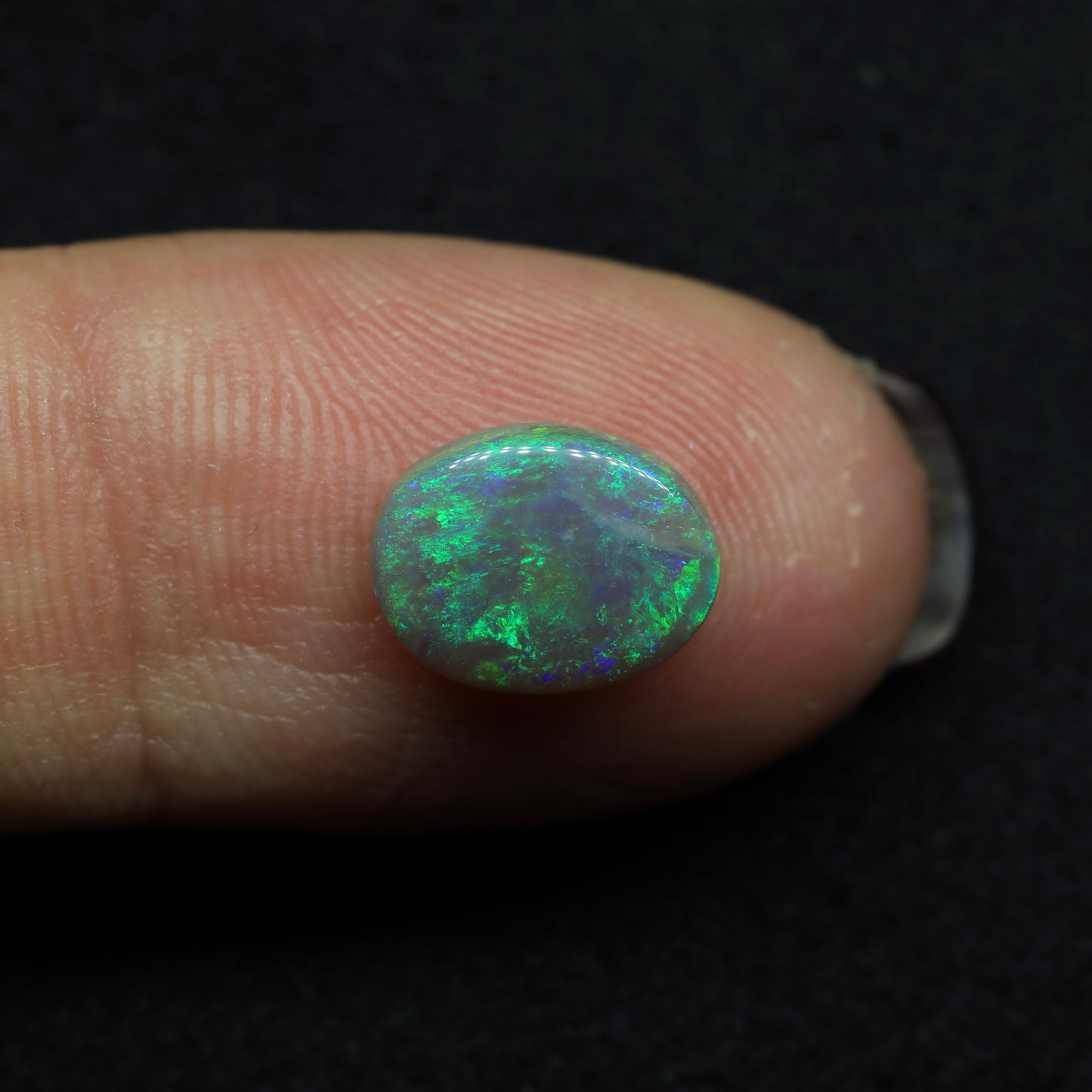 Black Crystal Opal From Lightning Ridge