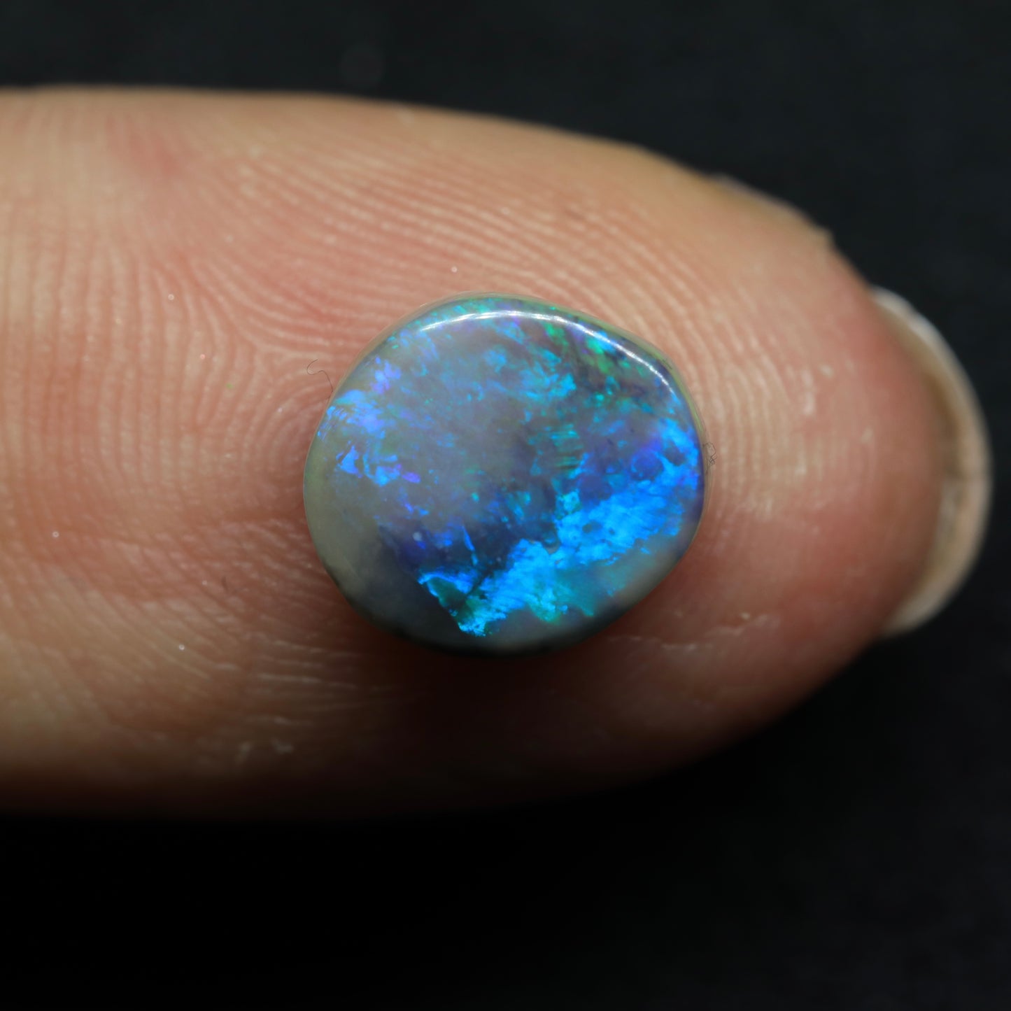 Dark Crystal Opal From Lightning Ridge, Australia