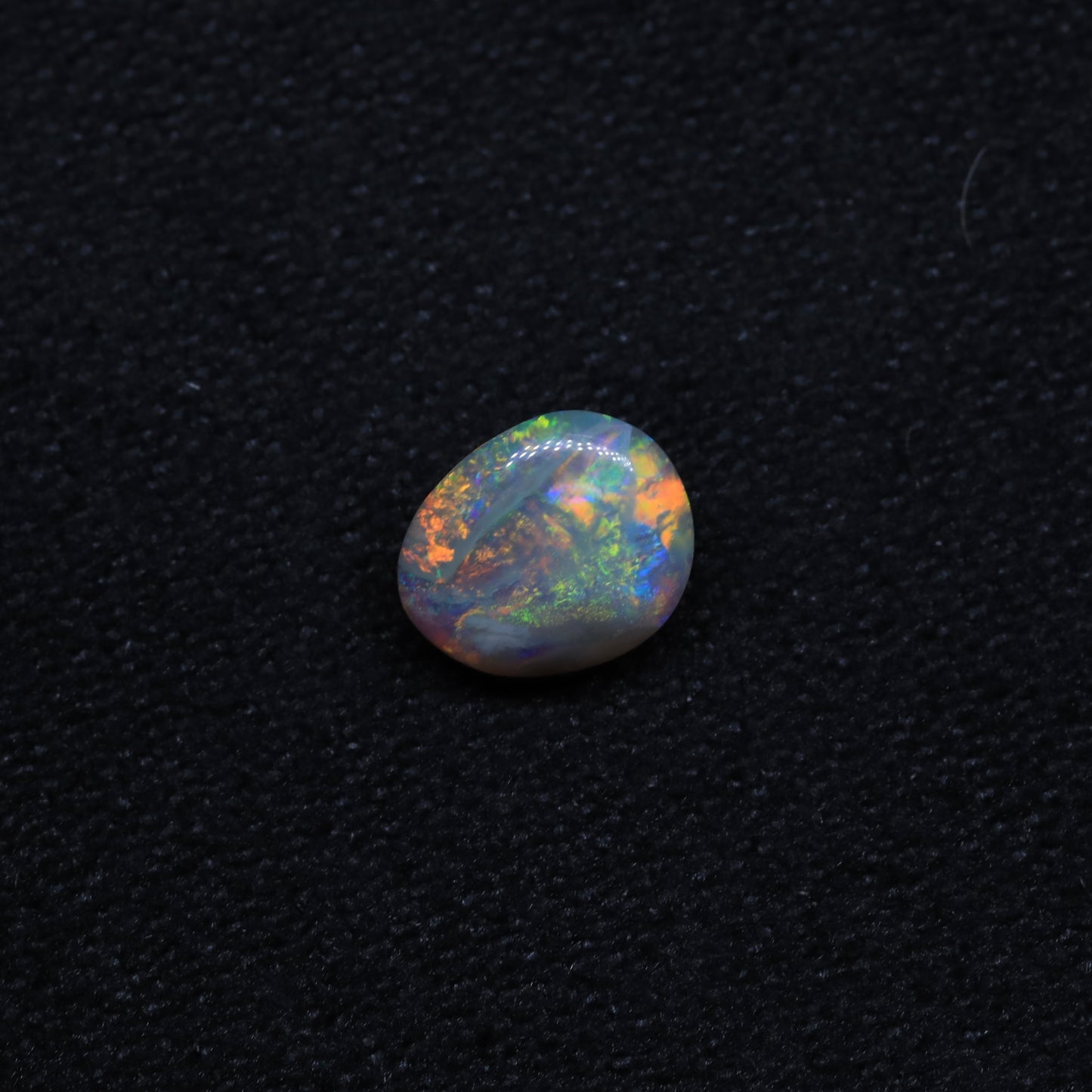 Dark Crystal Opal From Lightning Ridge, Australia