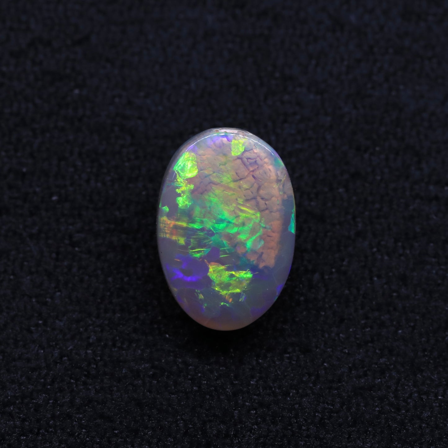 Dark Crystal Opal From Lightning Ridge, Australia