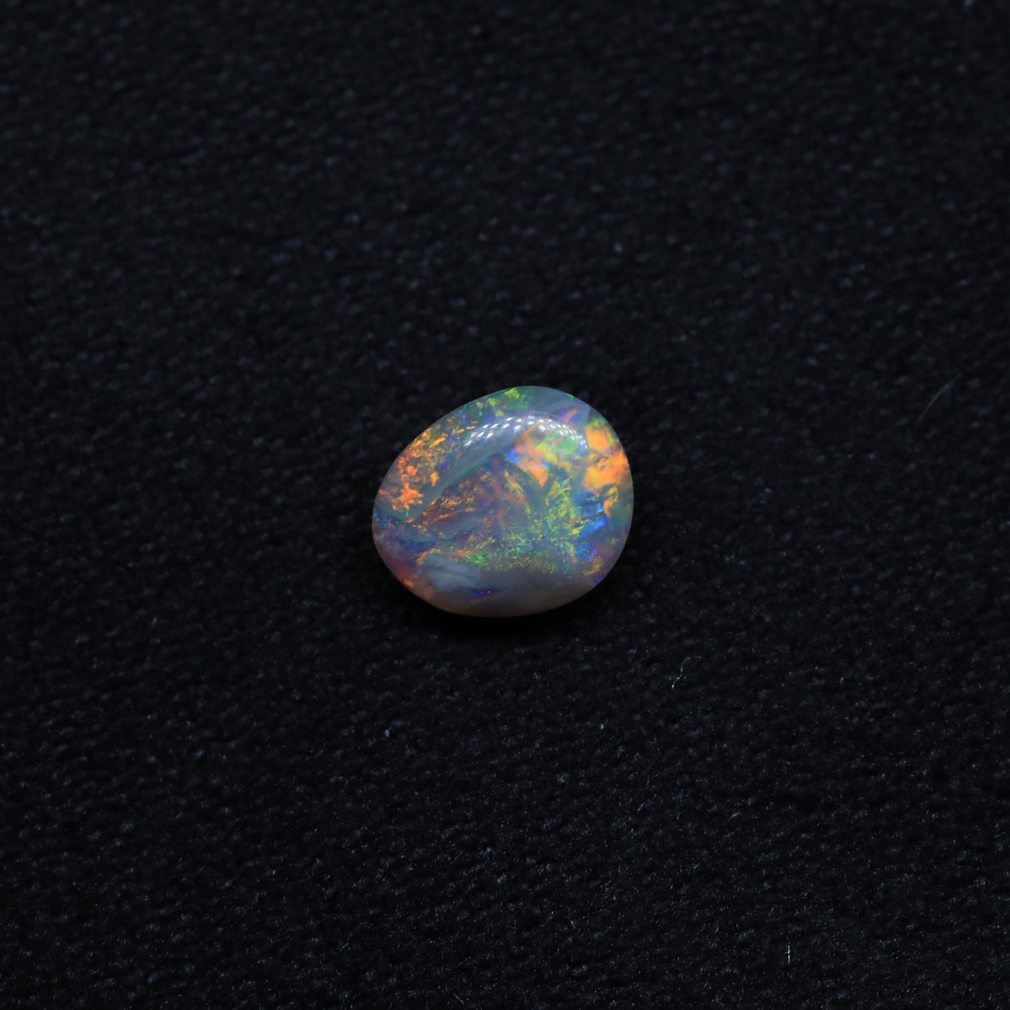 Dark Crystal Opal From Lightning Ridge, Australia