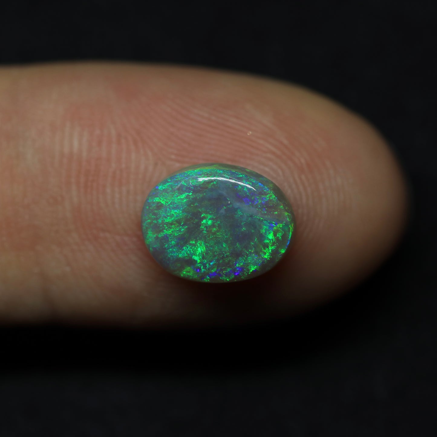 Black Crystal Opal From Lightning Ridge