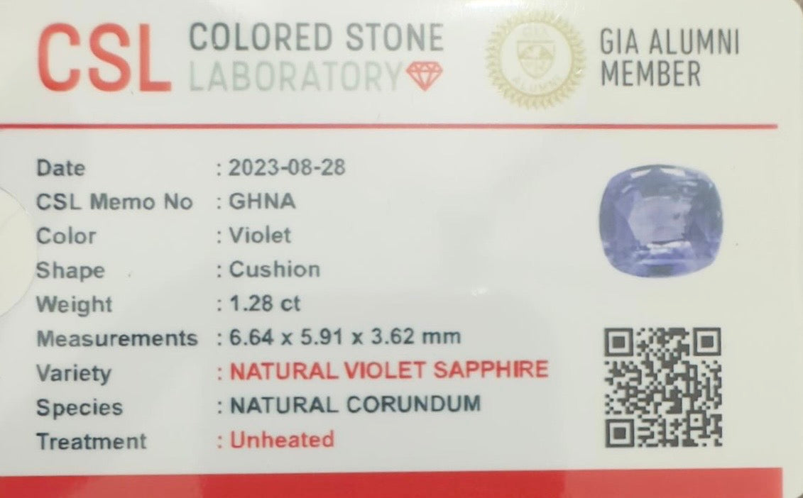 Unique Color Change Sapphire Blue To Purple From Sri-Lanka