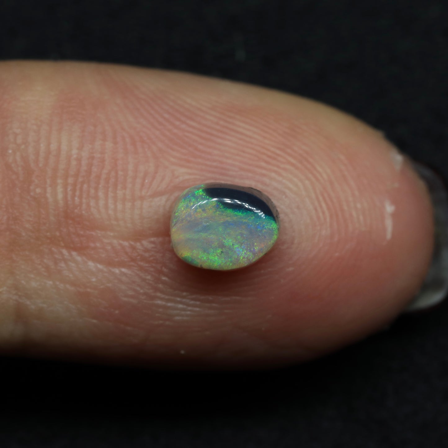 Semi Black Crystal Opal From Lightning Ridge, Australia