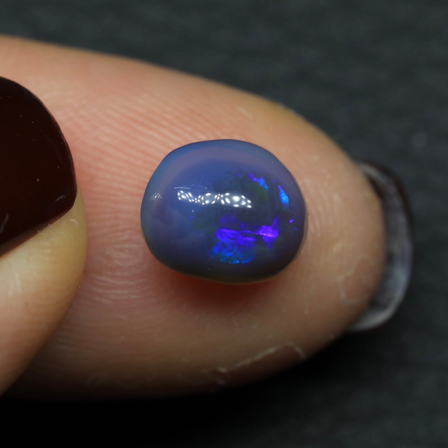 Black Crystal Opal From Lightning Ridge, Australia