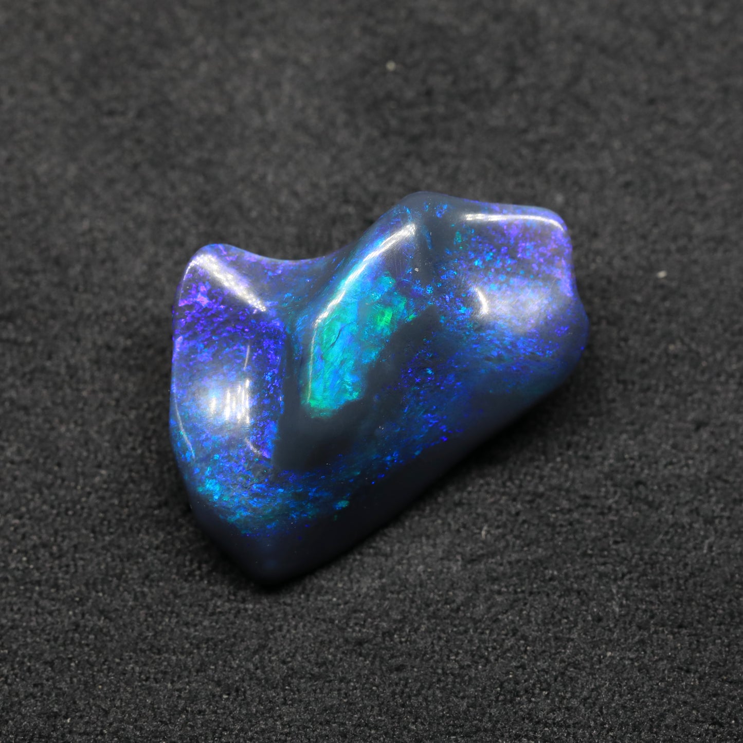 Black Opal Carving From Lightning Ridge, Australia