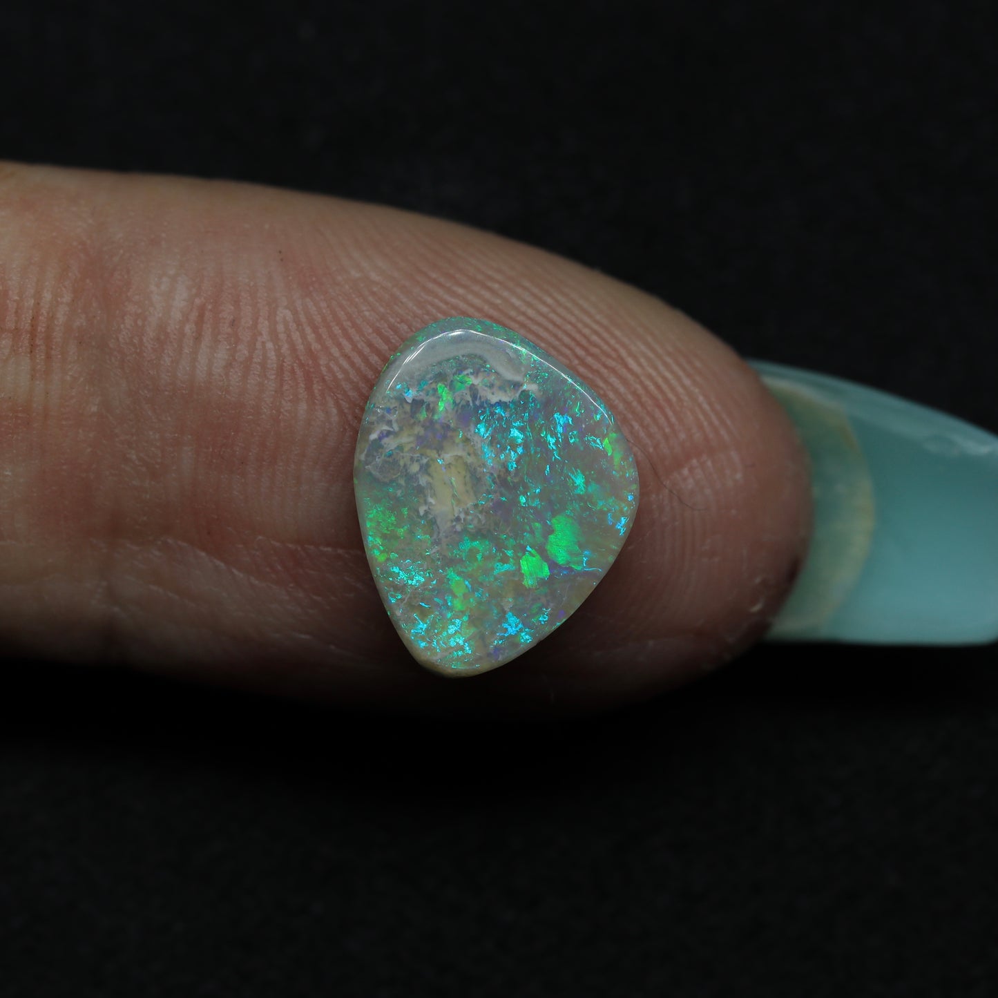White Opal From Lightning Ridge, Australia