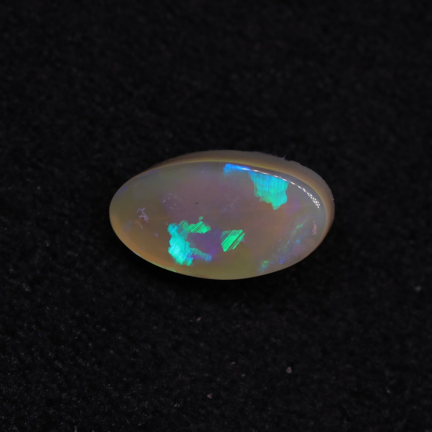 Dark Crystal Opal From Lightning Ridge, Australia