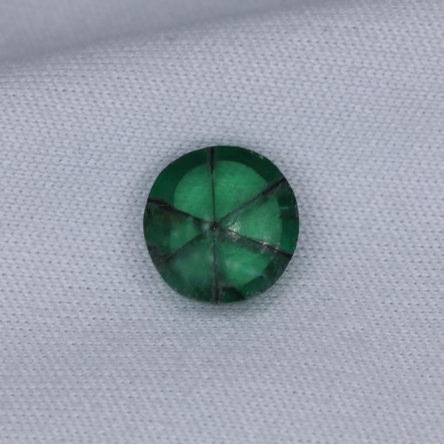 Glowing Green Trapiche Emerald from Muzo