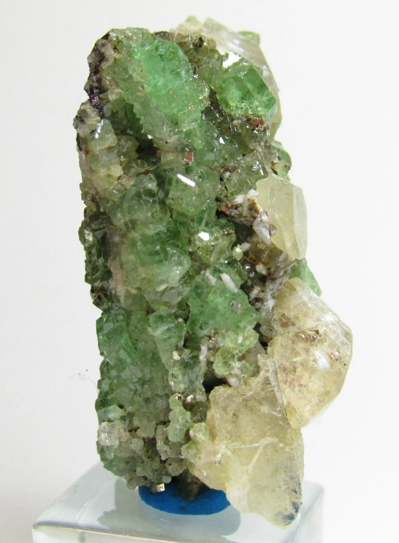 Exquisite Masterpiece Tsavorite Grossular Garnet With Diopside From Tanzania
