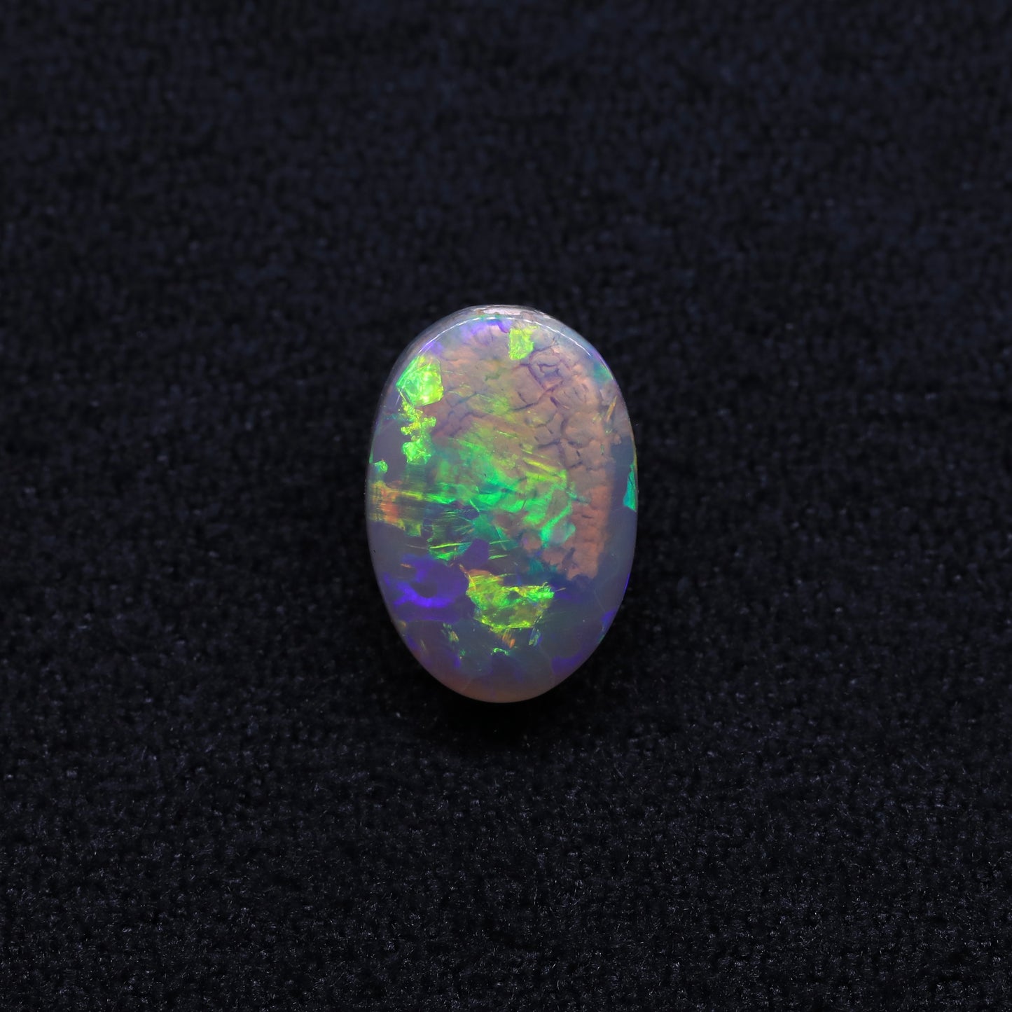 Dark Crystal Opal From Lightning Ridge, Australia
