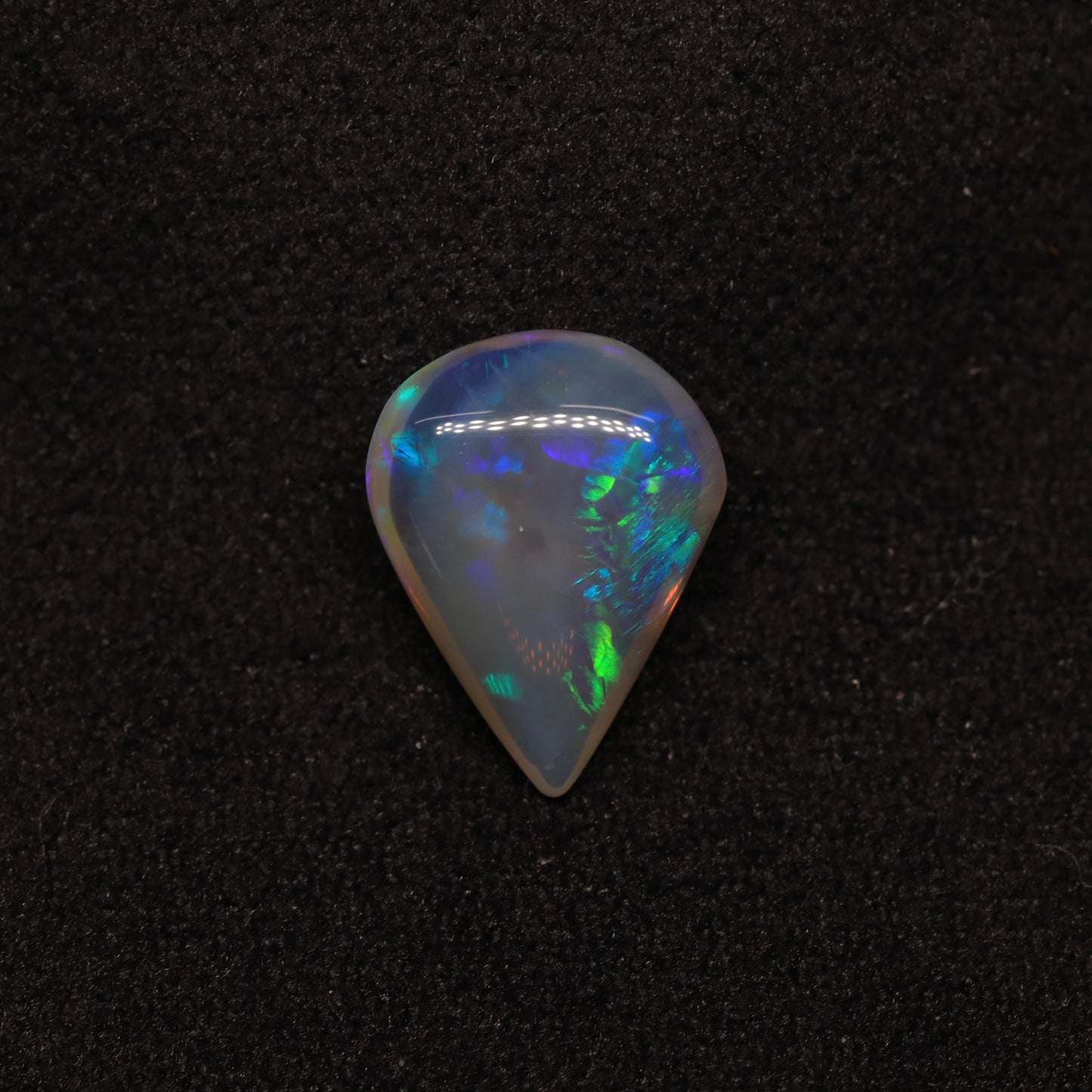 Dark Crystal Opal From Lightning Ridge, Australia
