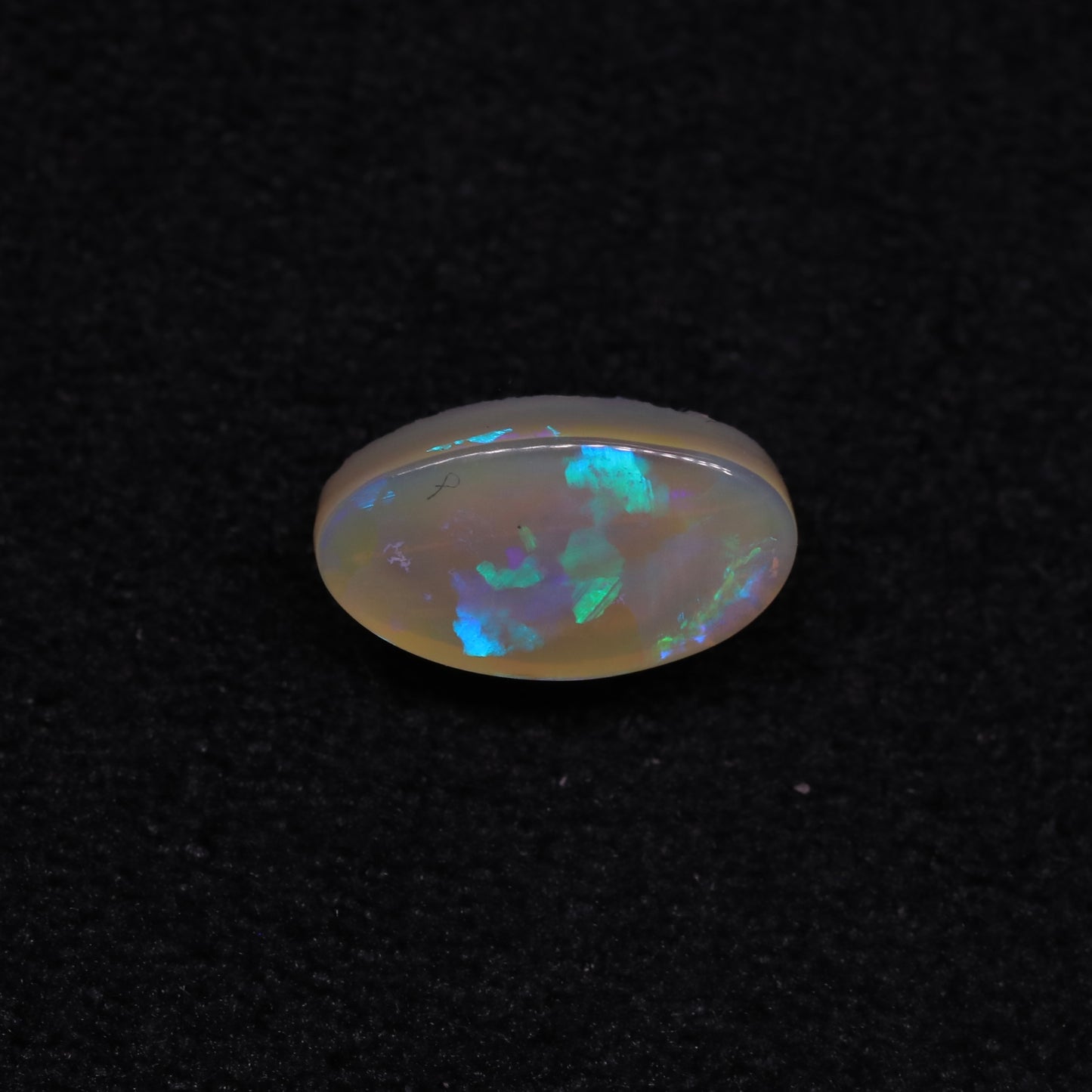 Dark Crystal Opal From Lightning Ridge, Australia