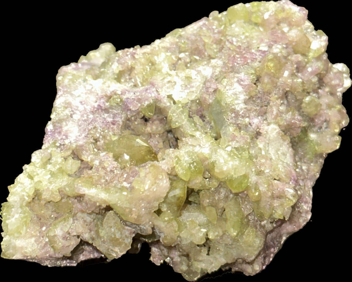Sparkly Vesuvianite Crystal Mineral Specimen From Jeffrey Mine