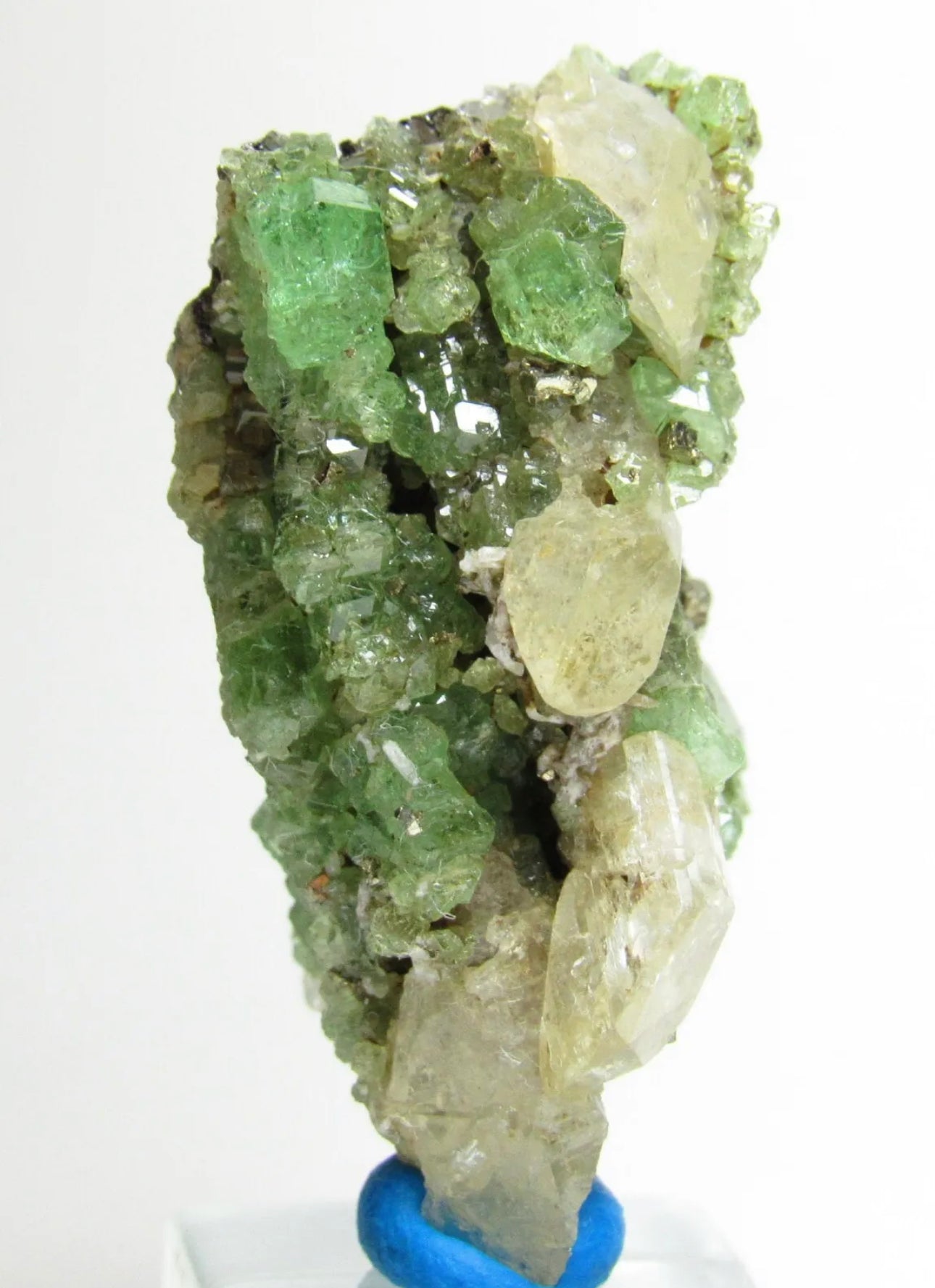 Exquisite Masterpiece Tsavorite Grossular Garnet With Diopside From Tanzania