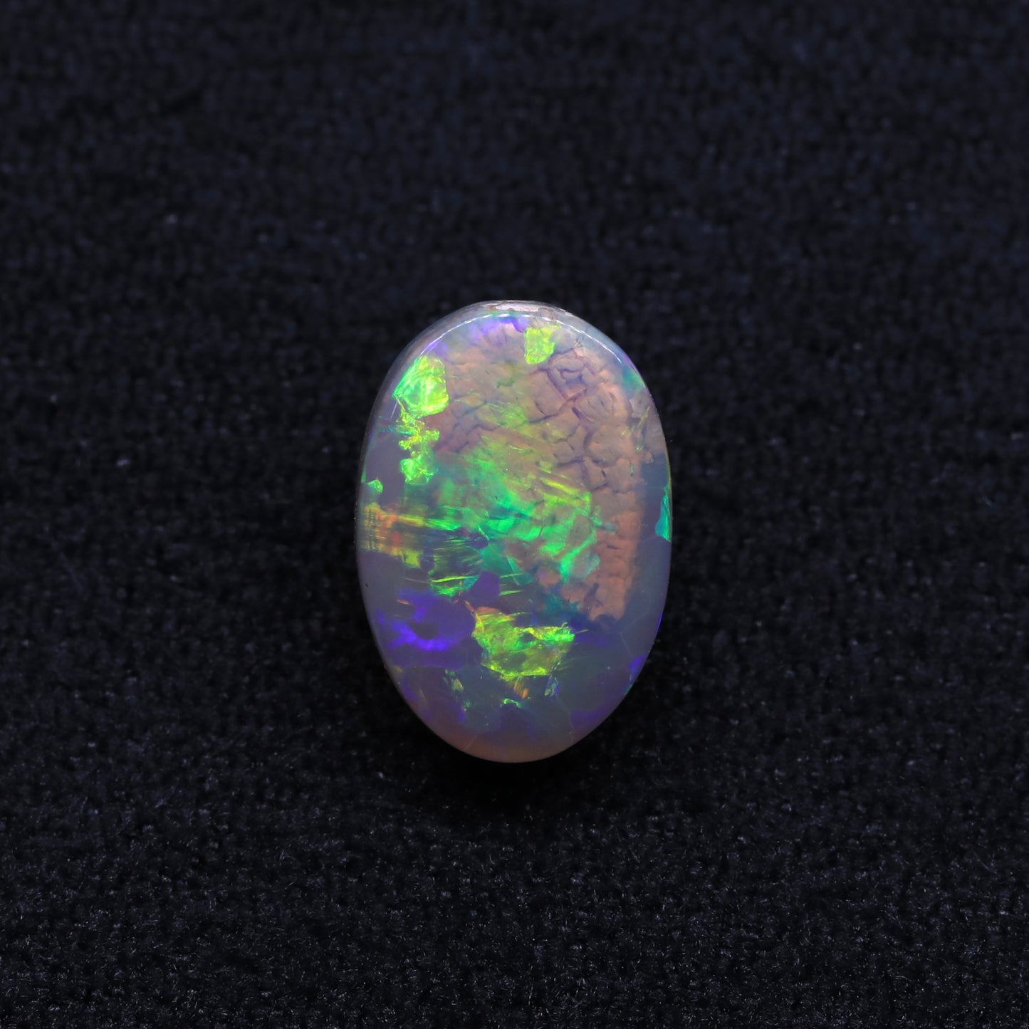Dark Crystal Opal From Lightning Ridge, Australia