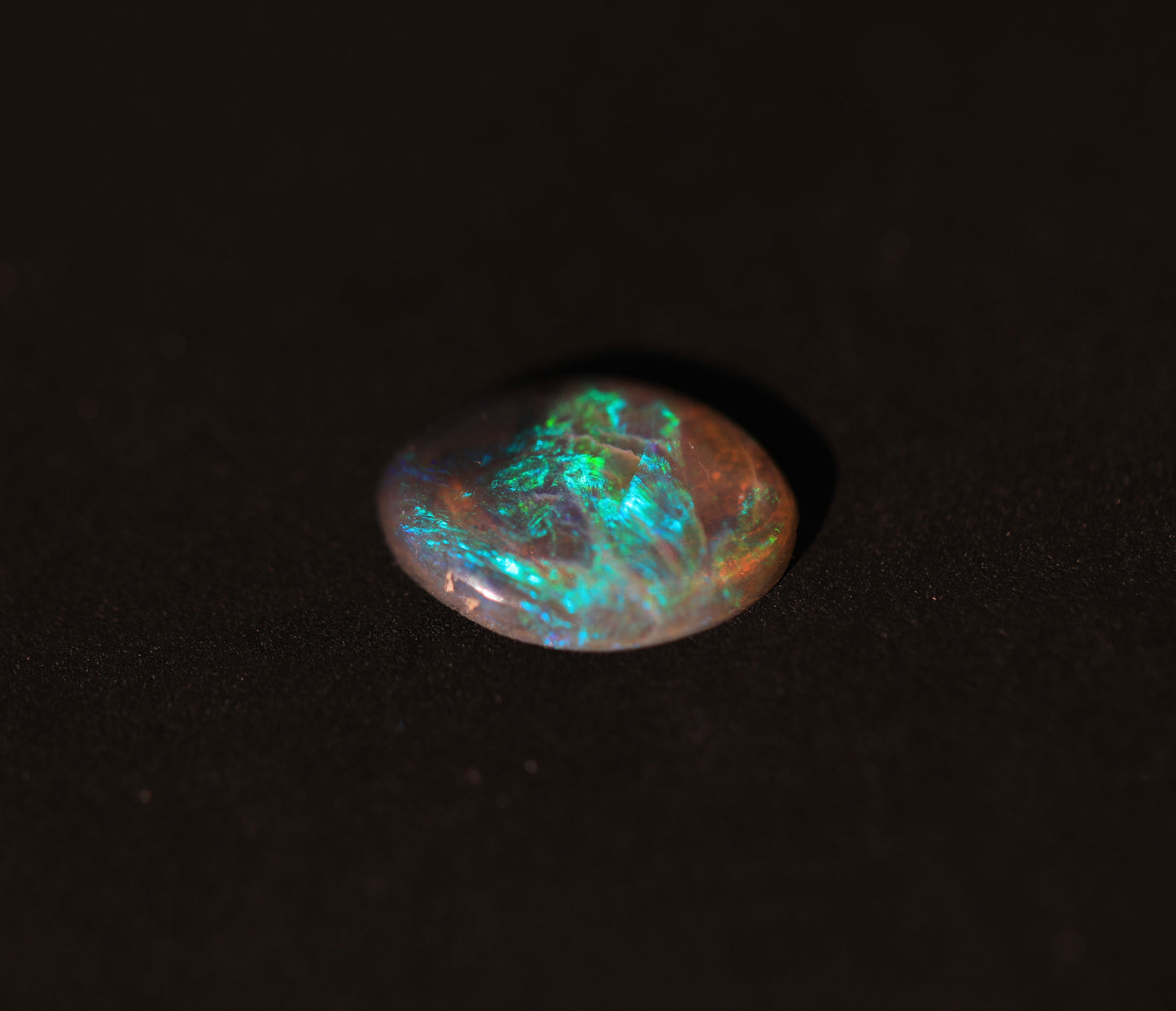 Black Opal Crystal From Lightning Ridge, Australia