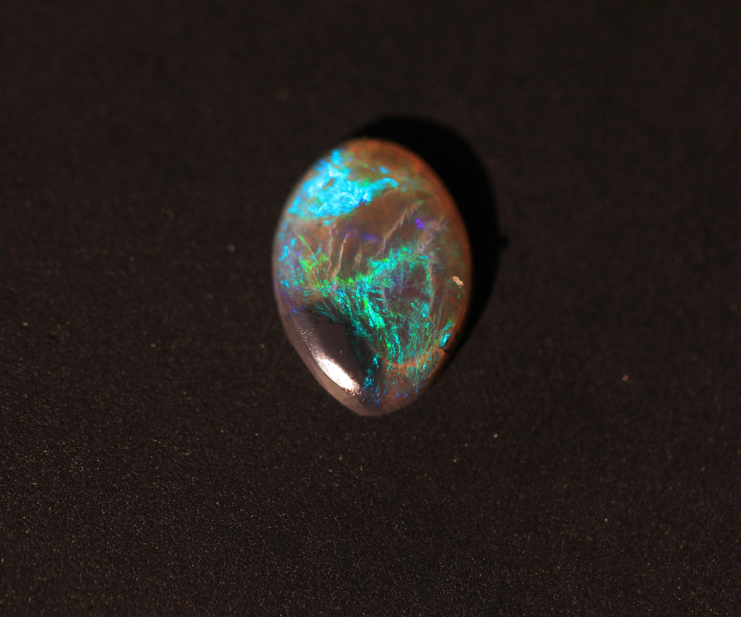 Black Opal Crystal From Lightning Ridge, Australia