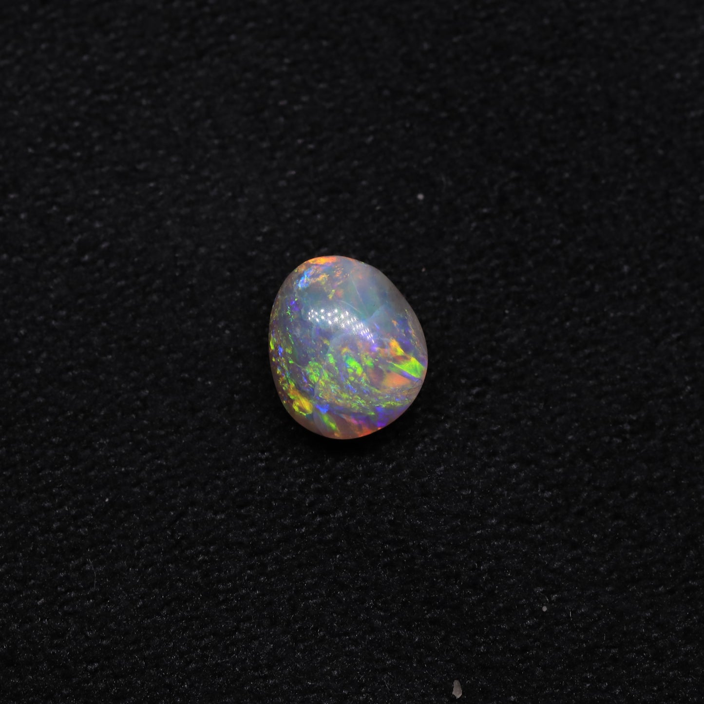 Dark Crystal Opal From Lightning Ridge, Australia