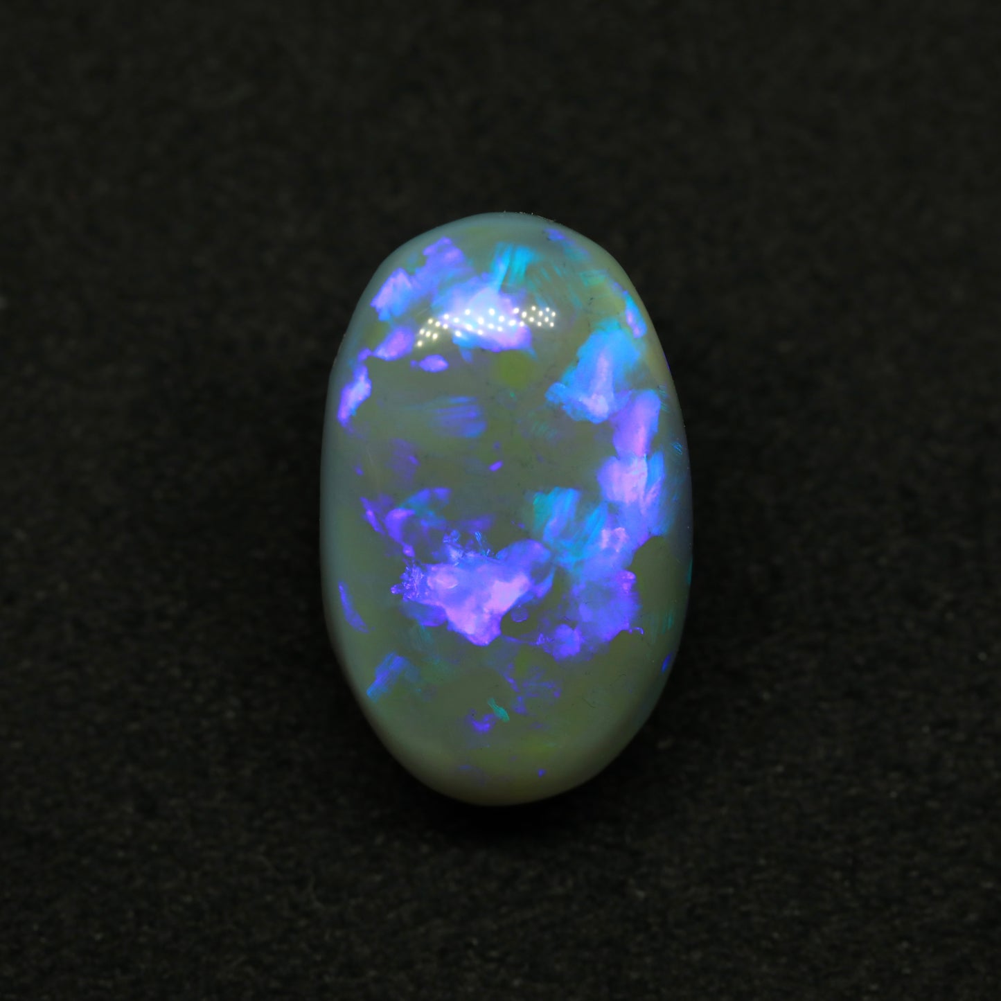 Dark Crystal Opal From Lightning Ridge, Australia