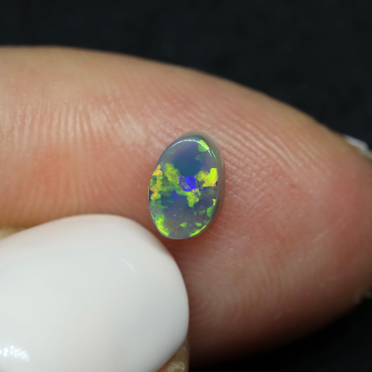 Black Crystal Opal From Lightning Ridge, Australia