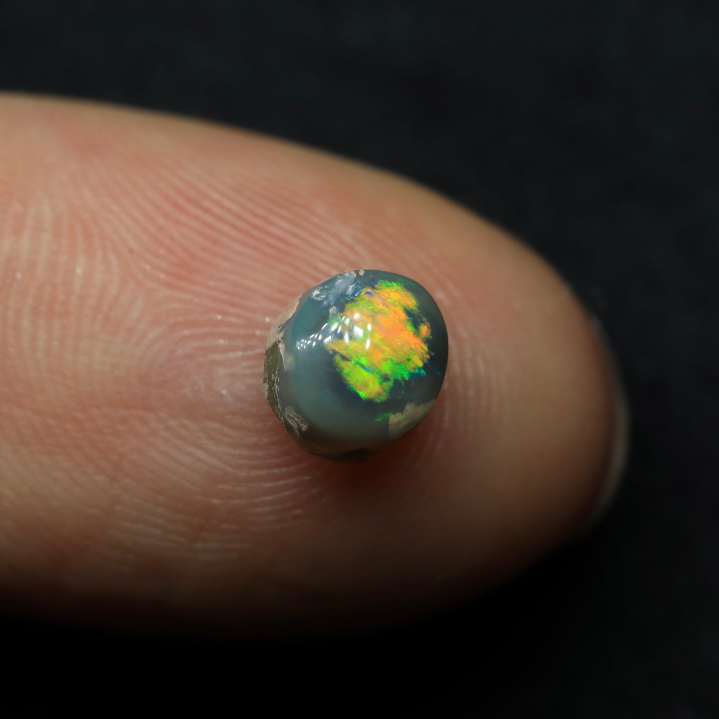 Dark Opal From Lightning Ridge, Australia