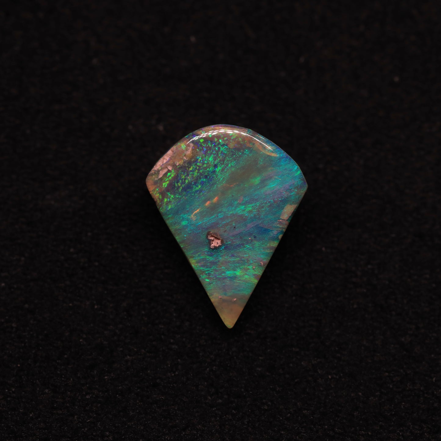 Dark Crystal Opal From Lightning Ridge, Australia