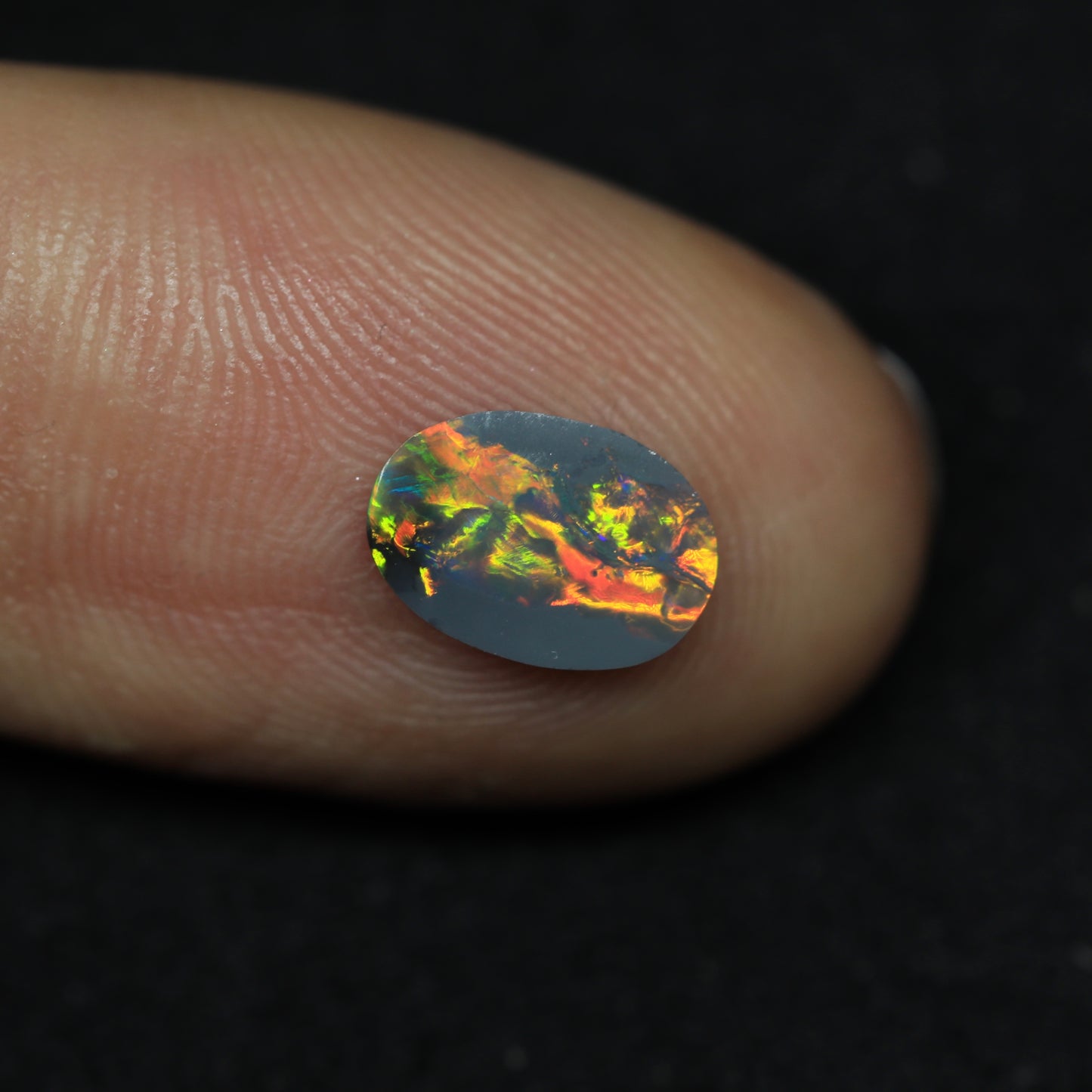Black Opal From Lightning Ridge, Australia