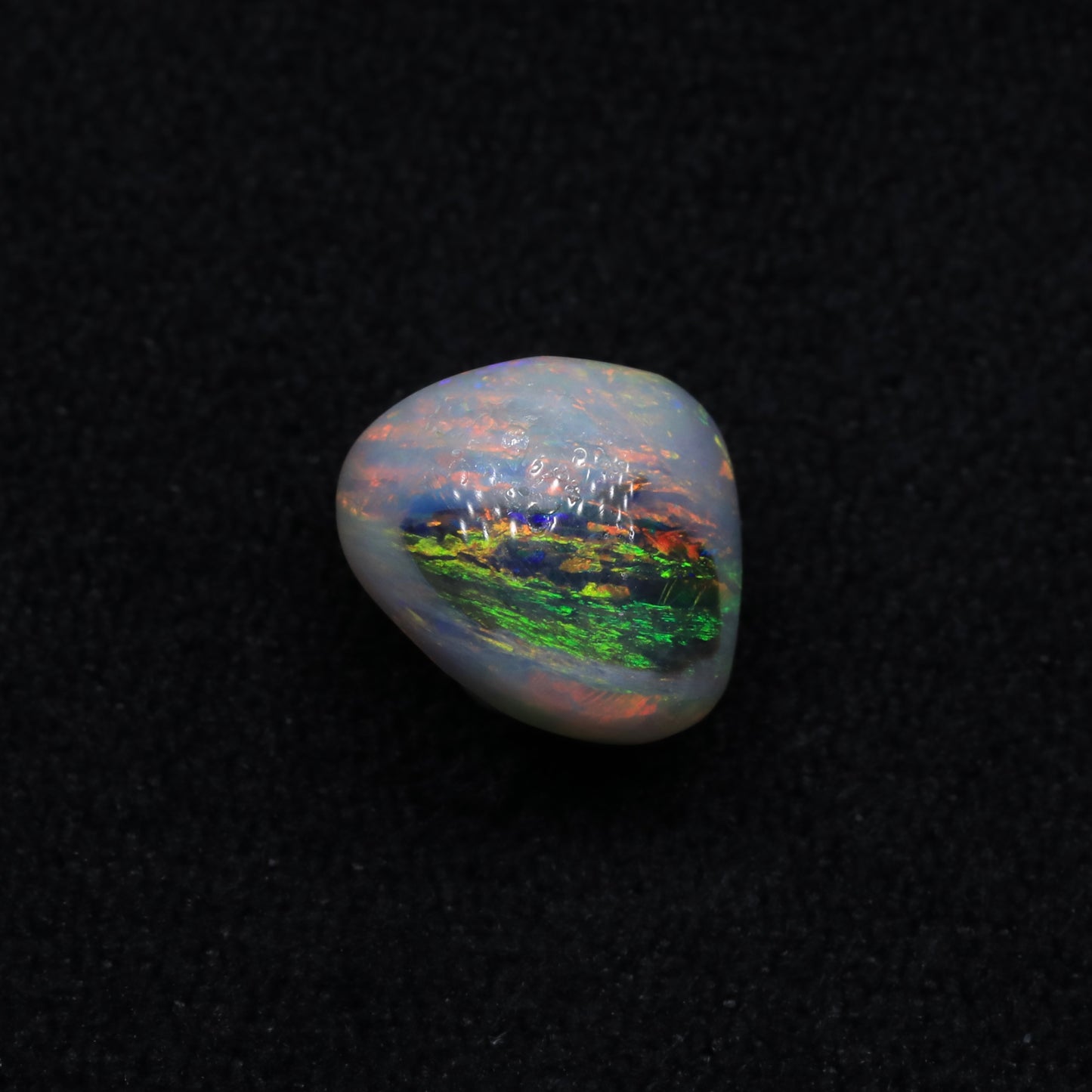 Rare Black Centre Crystal Opal from Lambina Field, Australia