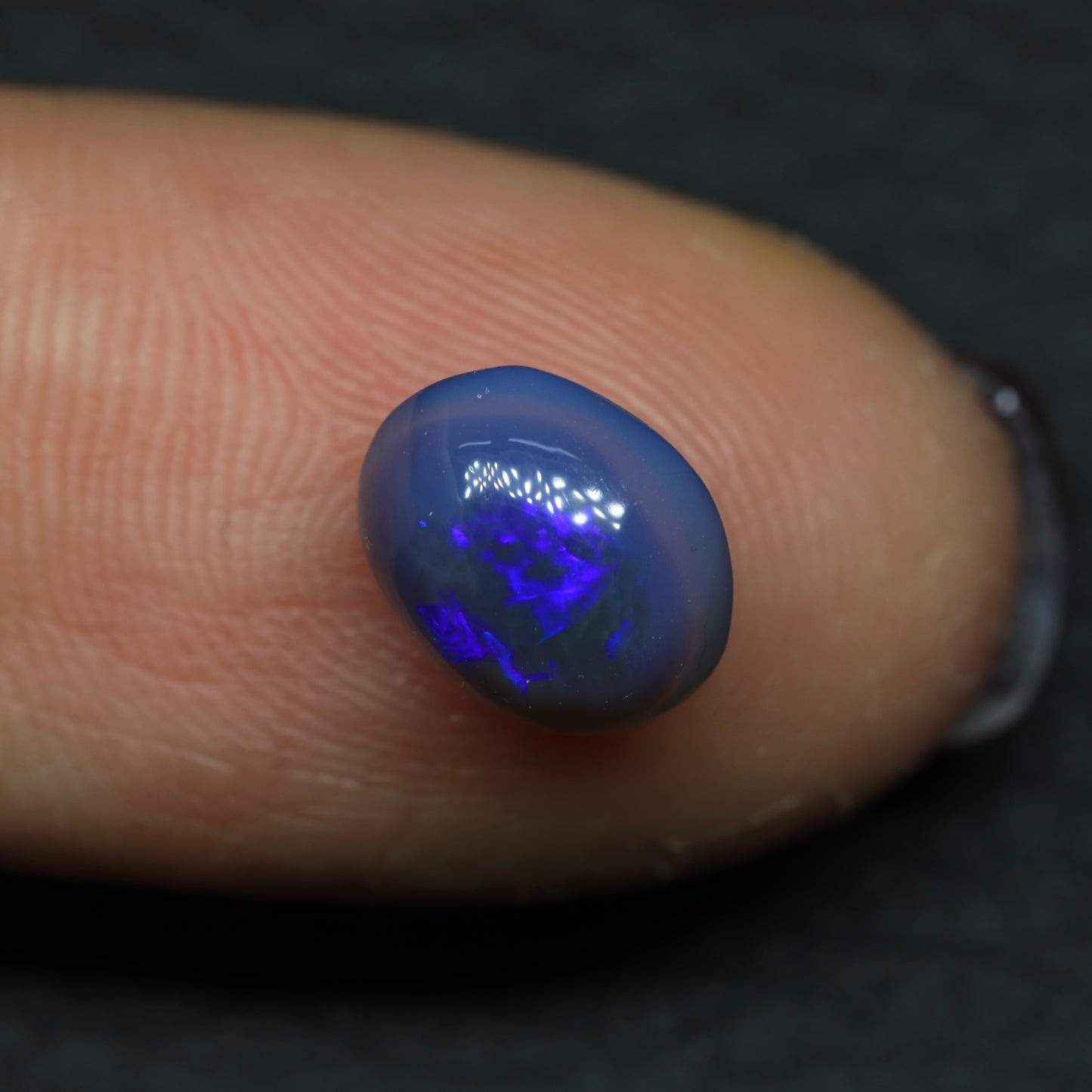 Black Crystal Opal From Lightning Ridge, Australia