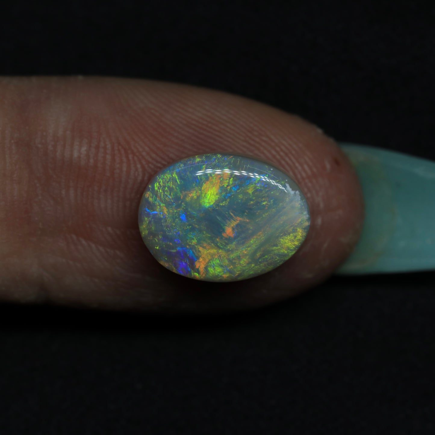 Dark Opal From Lightning Ridge, Australia