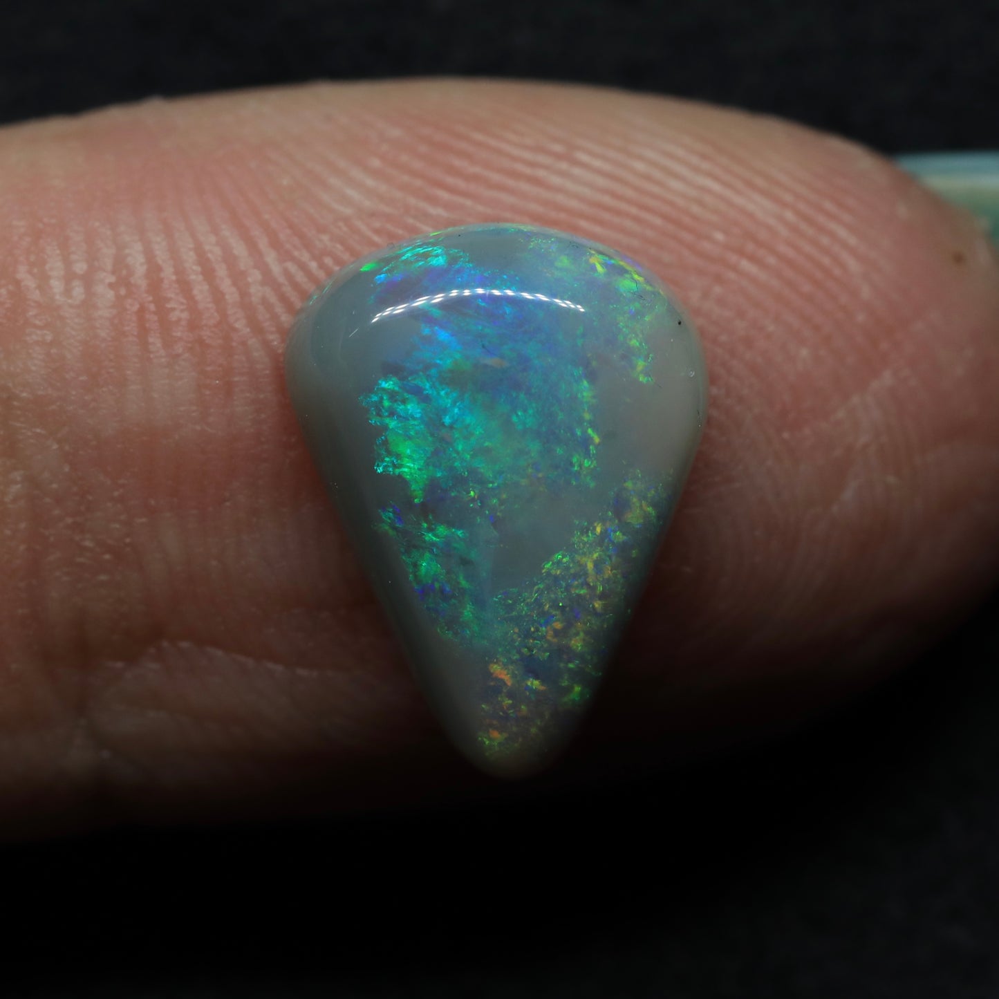 Semi Black Opal From Lightning Ridge, Australia