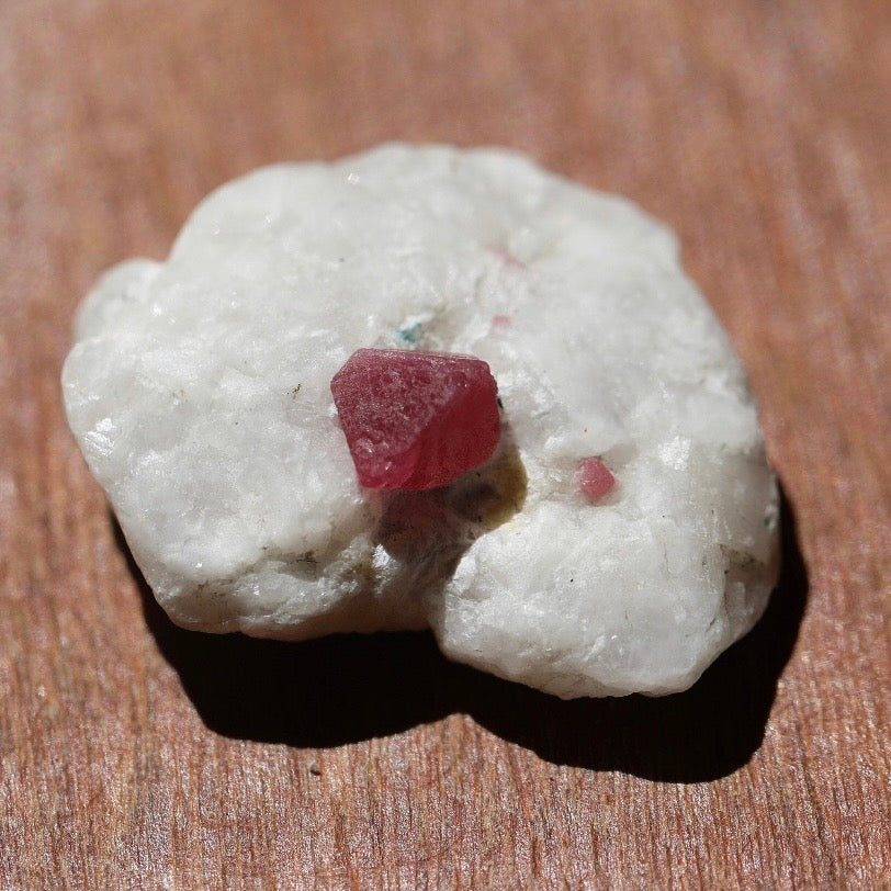 Ruby Crystals On Matrix From Myanmar