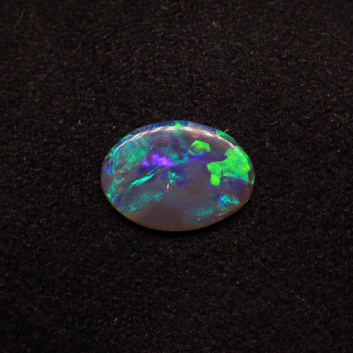 Black Crystal Opal From Lightning Ridge, Australia