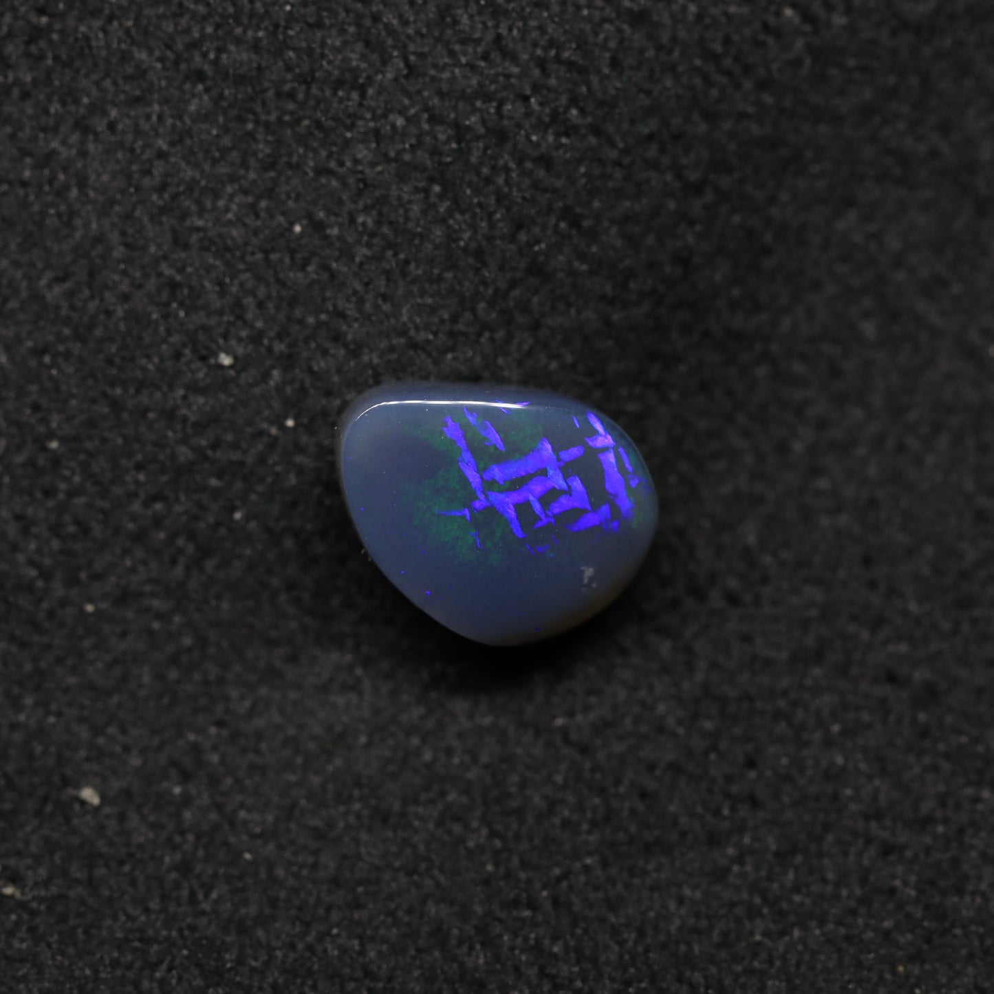 Black Crystal Opal With Rare Script/Chinese Writing Pattern From Lightning Ridge, Australia