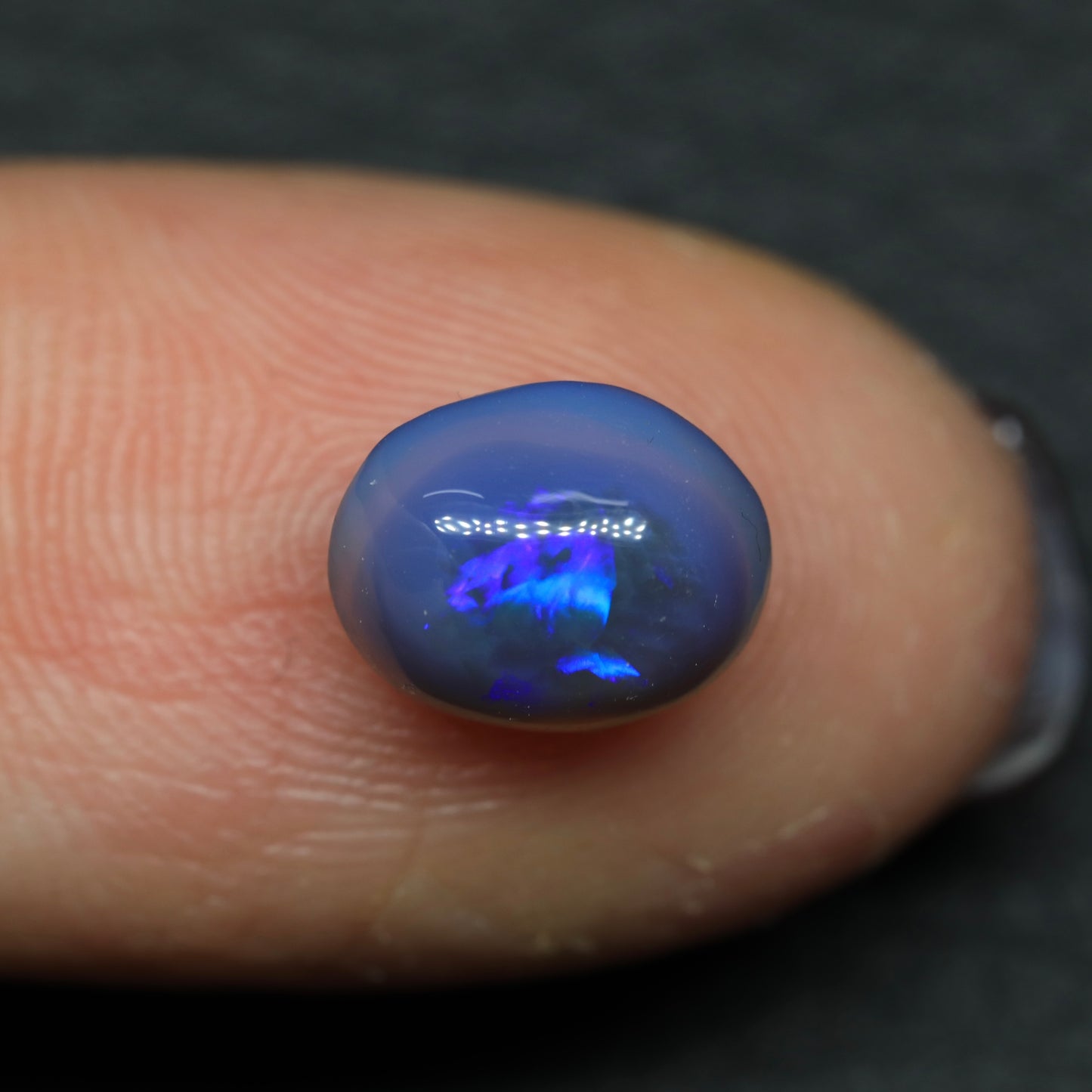 Black Crystal Opal From Lightning Ridge, Australia