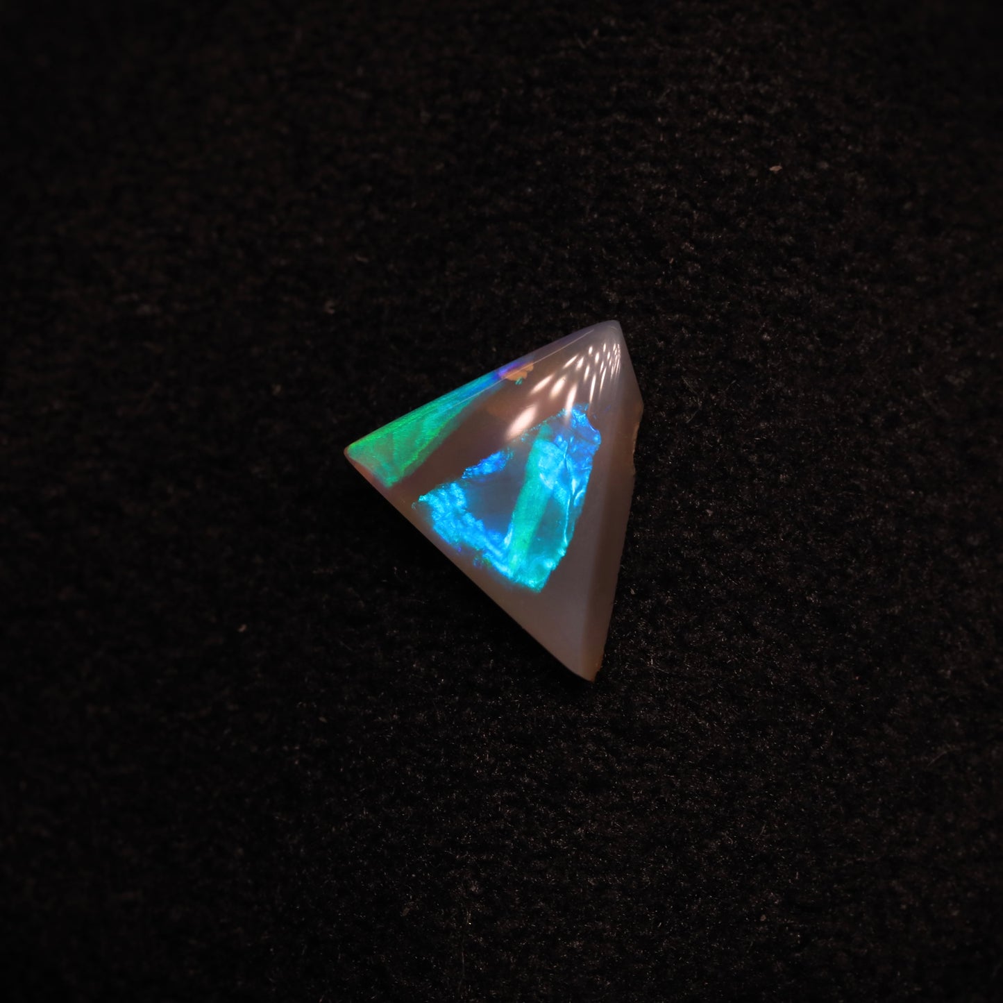 Dark Crystal Opal From Lightning Ridge, Australia