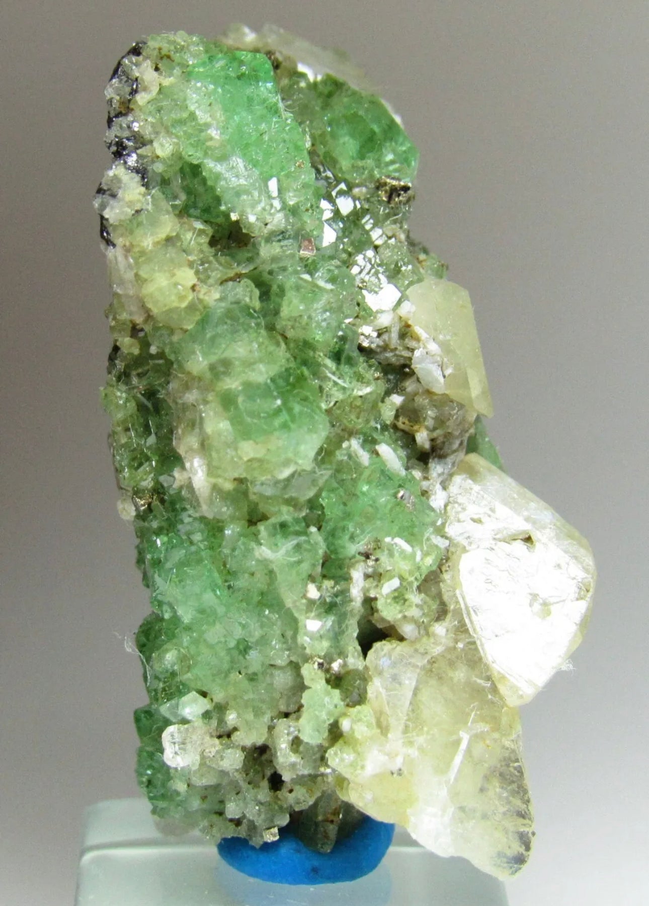 Exquisite Masterpiece Tsavorite Grossular Garnet With Diopside From Tanzania