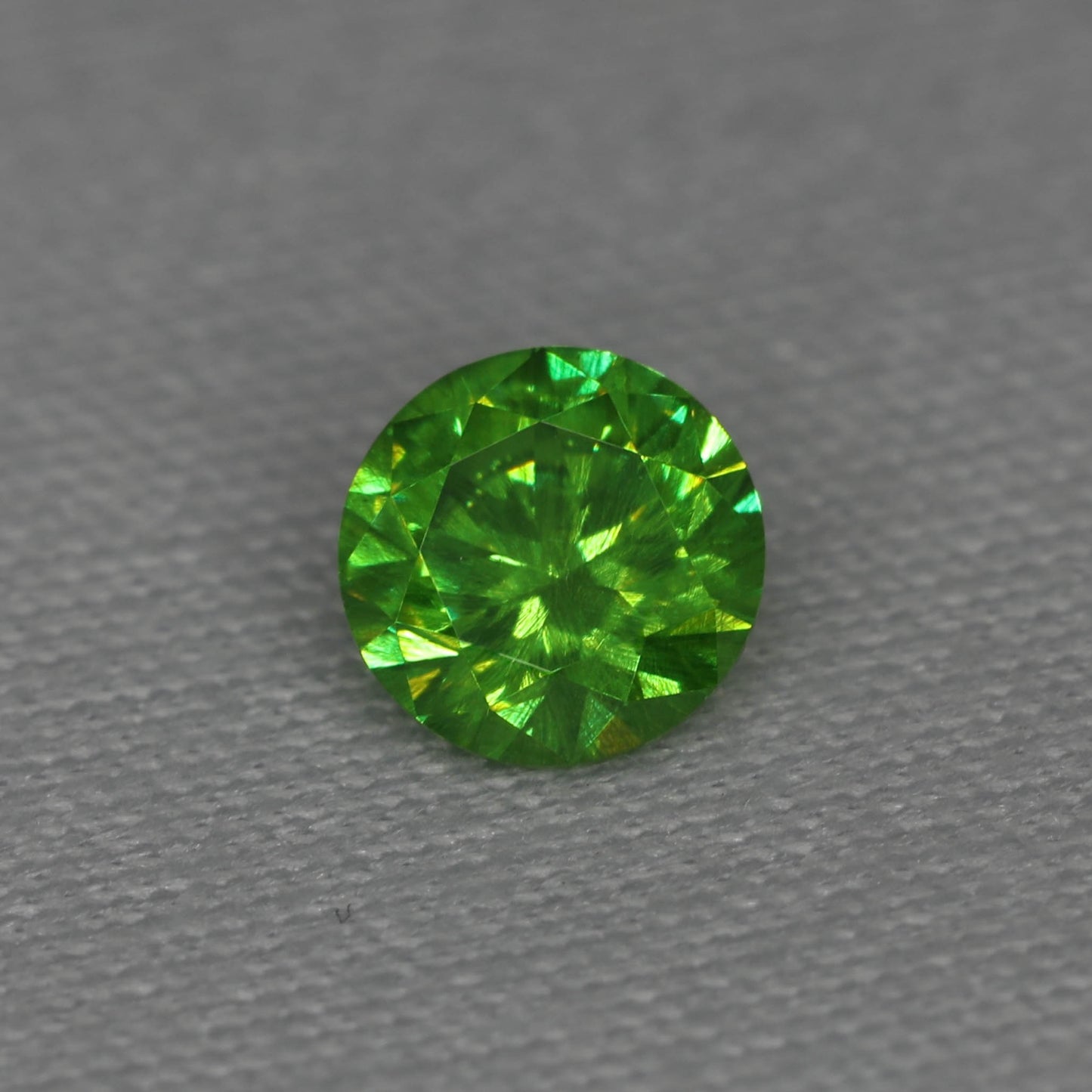 Demantoid Garnet with "Horse Tail" inclusion from Ural