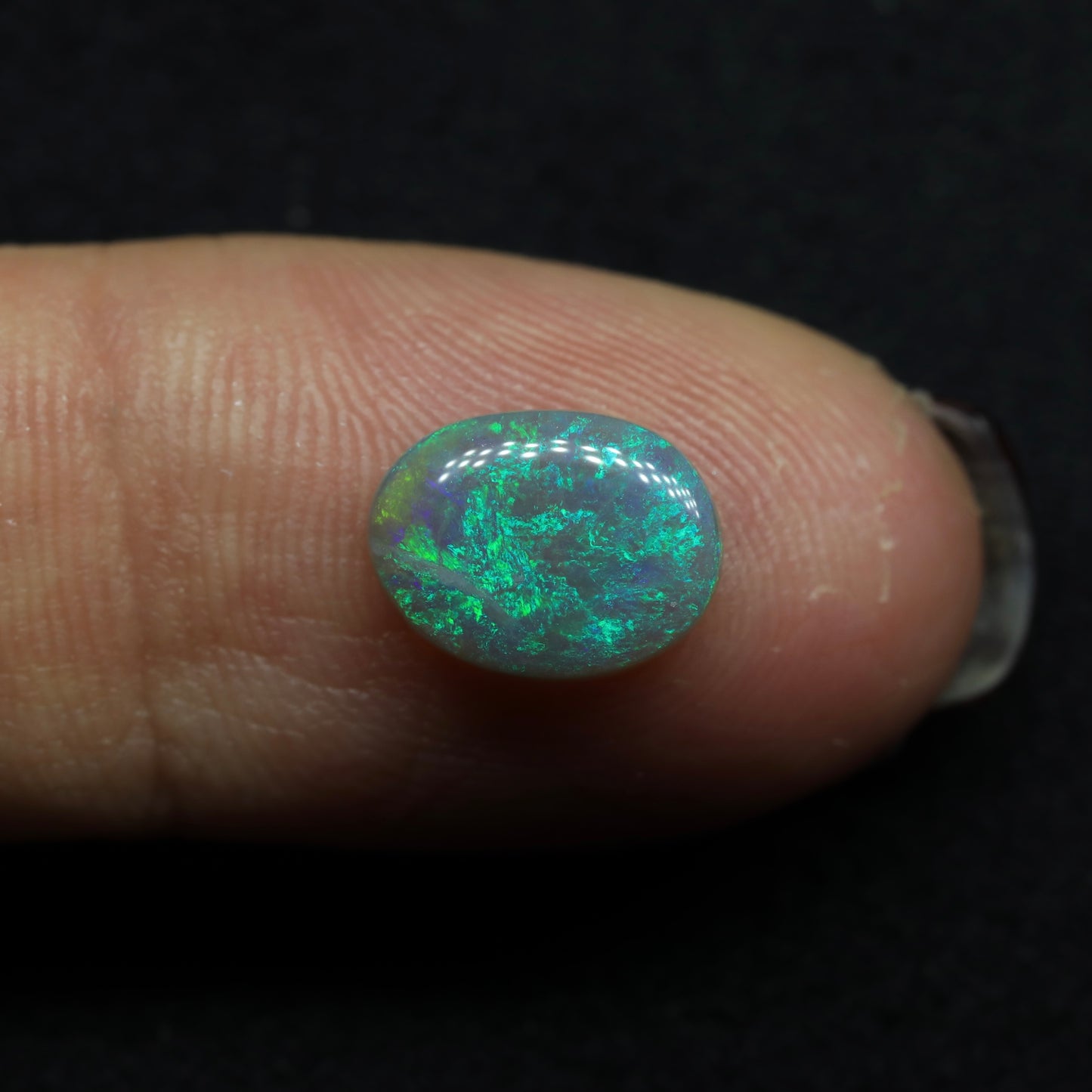 Black Crystal Opal From Lightning Ridge